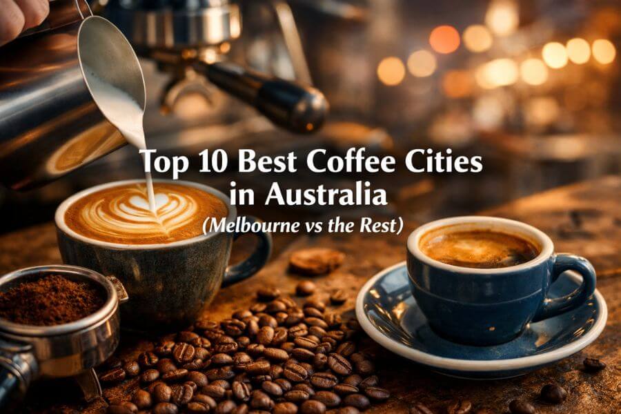 Read more about the article Top 10 Best Coffee Cities in Australia (Melbourne vs the Rest)