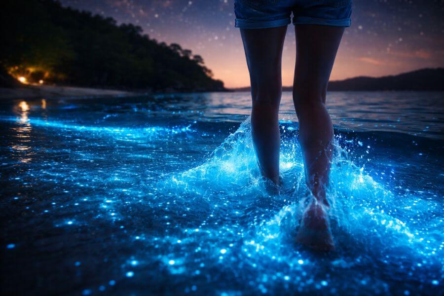 You are currently viewing Top 10 Bioluminescent Bays in Australia (Night Swimming Spots)