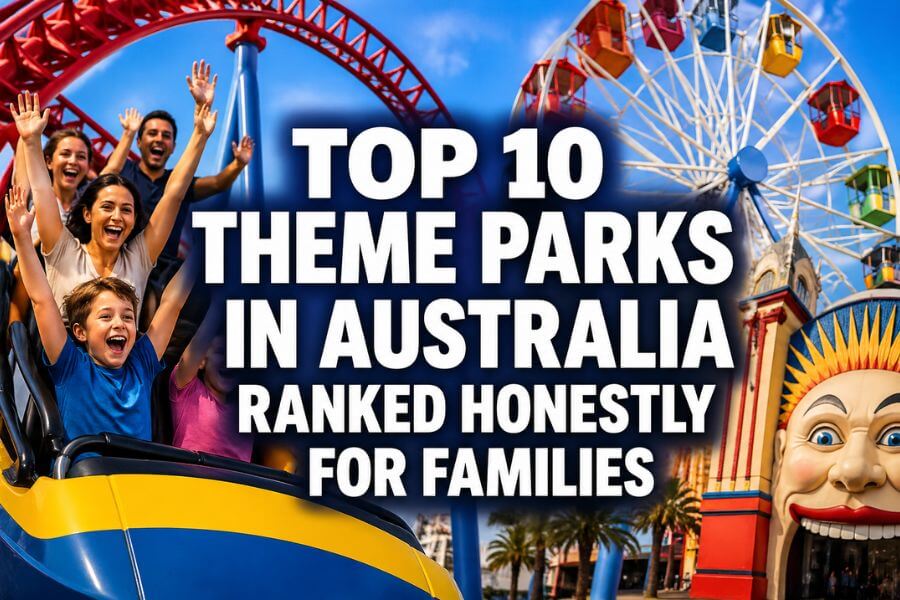 Read more about the article Top 10 Theme Parks in Australia Ranked Honestly for Families