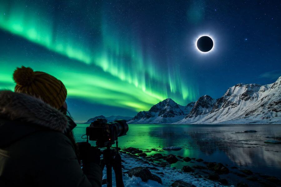 Read more about the article Chasing the Eclipse and Northern Lights: Tips for Perfect Celestial Tourism Experiences